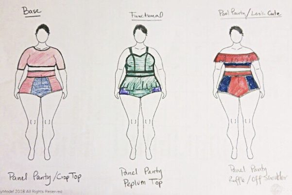 MyBodyModel Swimsuit Sketches 2 by Martha @GariChild