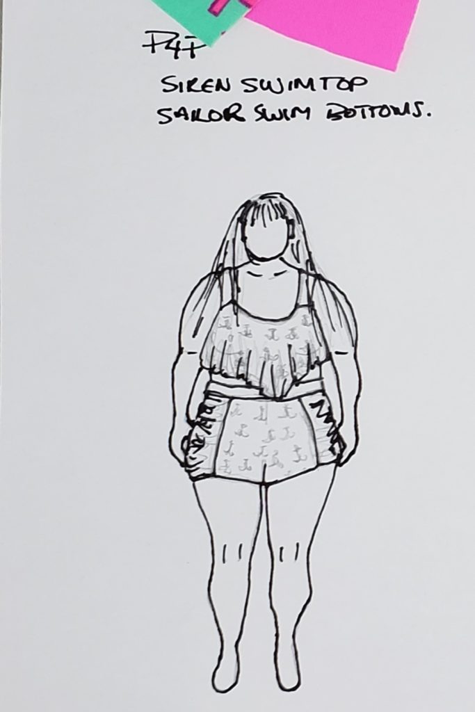 MyBodyModel Swimwear Sketch P4P Siren Top by Andie Wells