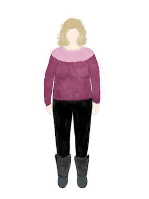 MyBodyModel Mary Pullover Sweater Sketch by Diane