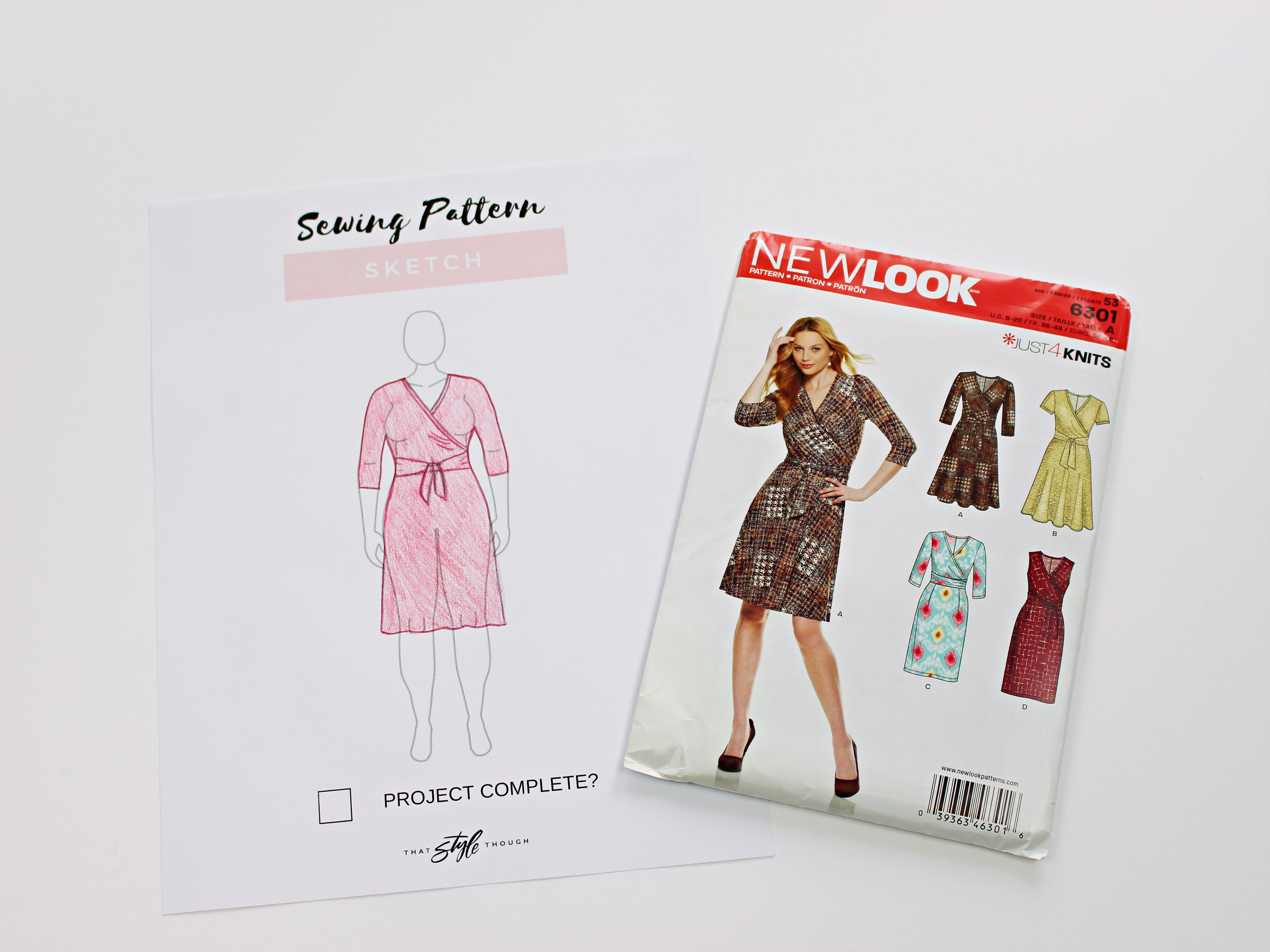 Dari Sewing Planner Photo 6 MyBodyModel with New Look 6301 dress pattern