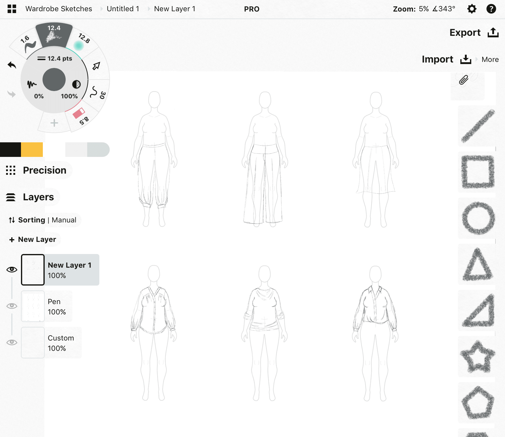 MyBodyModel-Kibbe Soft Natural Fashion Sketch-OriginalSketch by Doctor T