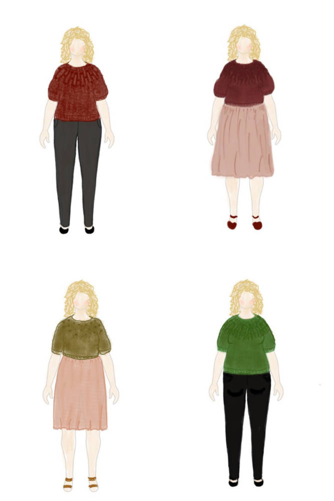 MyBodyModel sketches Whitehorse sweater by Diane