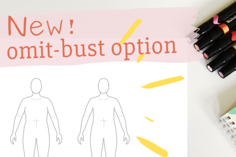 Introducing the new omit-bust croquis option