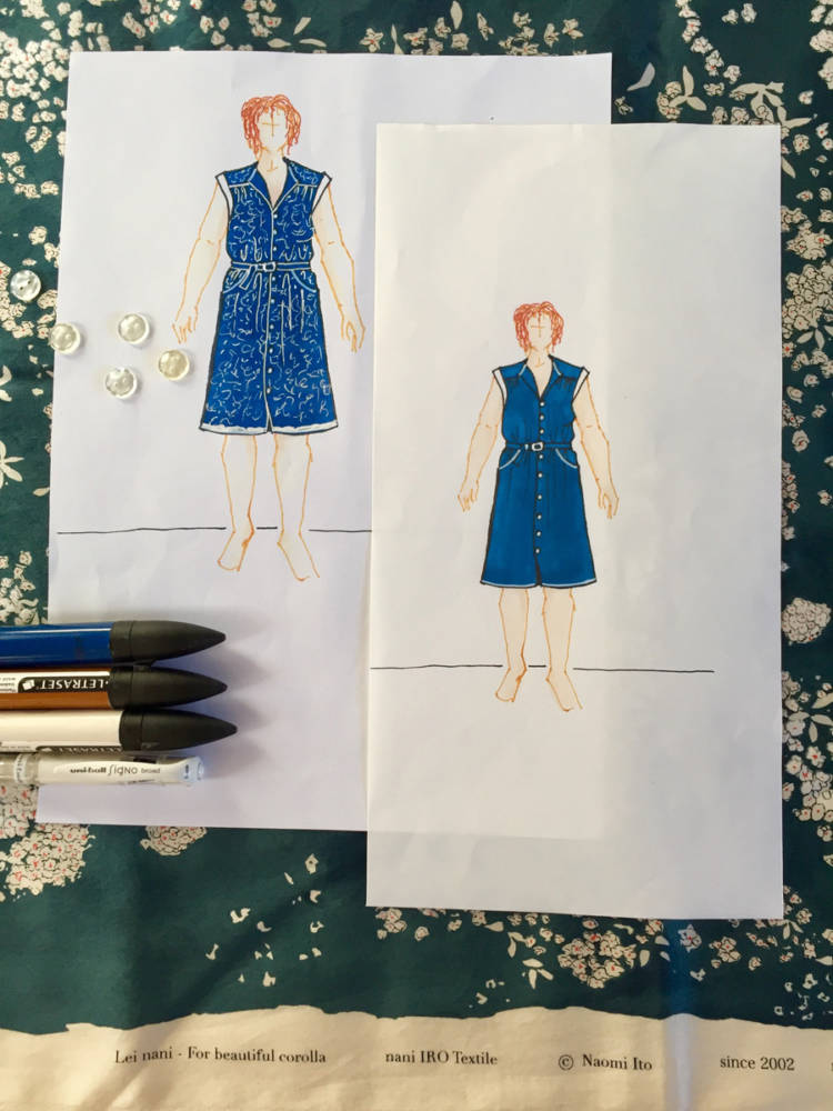 Designing for my post mastectomy body with my body model croquis, by ...