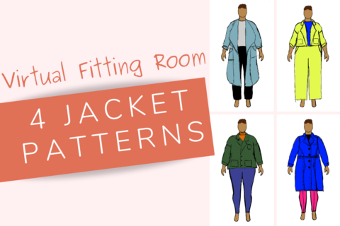 4 Jacket Sewing Patterns! Trying on styles & fabrics with MyBodyModel, by Sierra