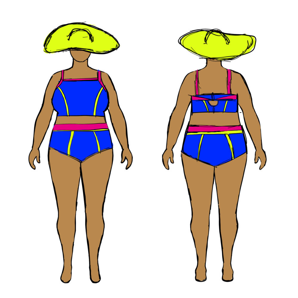 20 for 20 Summer Outfit Plans with MyBodyModel -Ipswich Swimsuit and Serpentine Hat