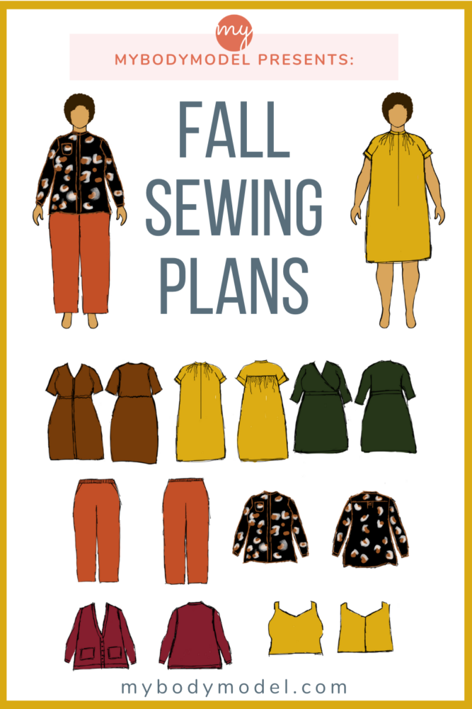 Sierra shares how she developed her most intentional fall sewing plans ever, by following Seamwork's Design Your Wardrobe process and sketching on her personal croquis from MyBodyModel.