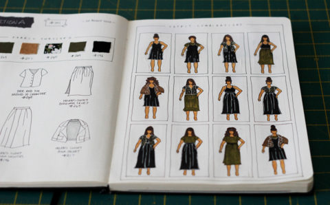Planning a me-made capsule wardrobe with MyBodyModel: Bujo Edition