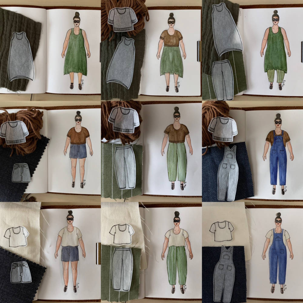 3x3 mini capsule wardrobe collection by Eri Nazario on MyBodyModel croquis templates