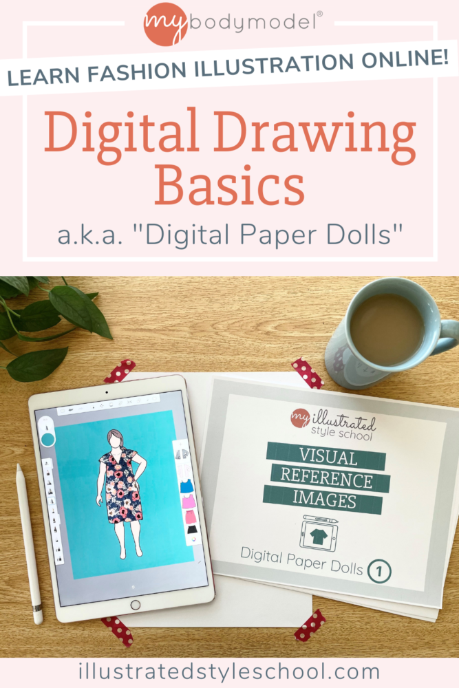 If you have an iPad or Android tablet and have been wanting to learn digital fashion drawing, this class is for you! "Digital Paper Dolls: Digital Drawing Basics" introduces beginner-friendly, step-by-step tips for sketching digitally using my favorite free drawing app: Autodesk Sketchbook for Apple (iOS) and Android.