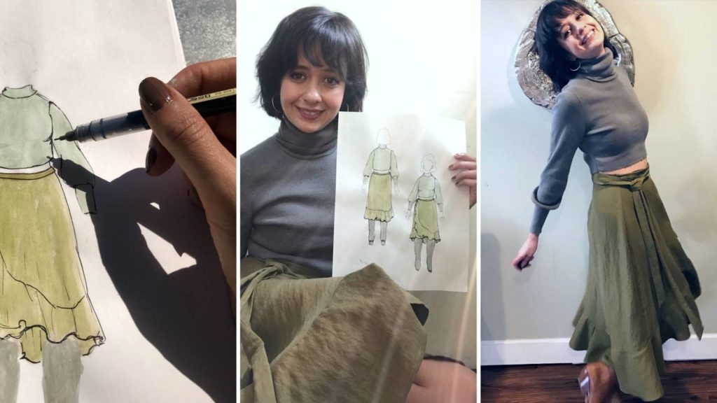 Amanda shares her fashion sketching process on MyBodyModel