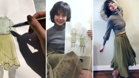 Amanda shares her fashion sketching process on MyBodyModel
