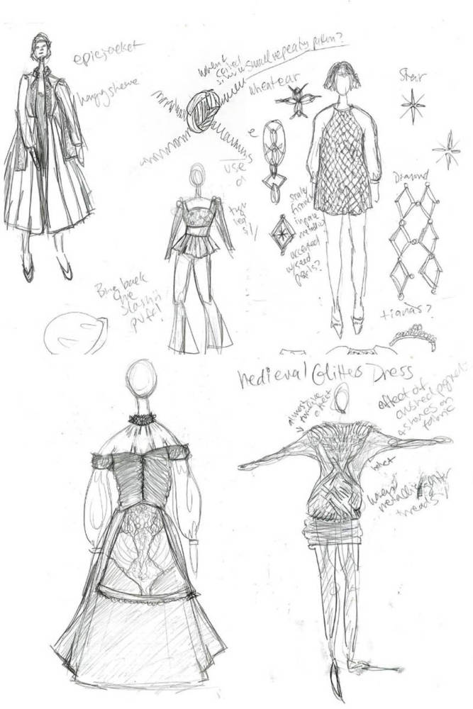 My Sketching Process: From 9-Head Fashion Figures to Designing for My Body