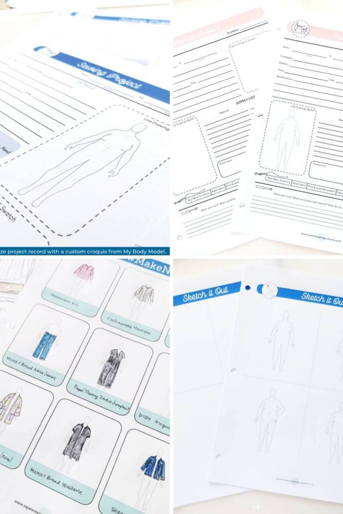 Squeeze Sewing Planner with MyBodyModel custom croquis